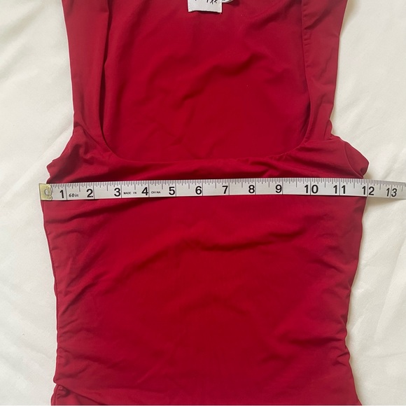 Princess Polly red square neck sleeveless top size 6 - Picture 3 of 7